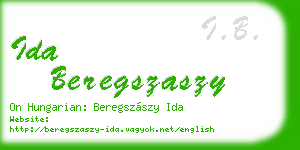 ida beregszaszy business card